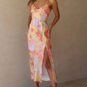 Runaway the Label Floral Dress NWT